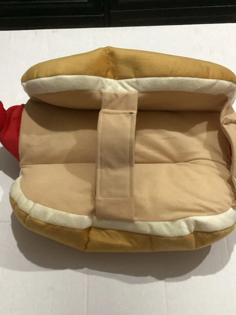 Hyde & Eek! Plush Hot Dog Holiday Pillow in Red, Yellow, Green, Tan